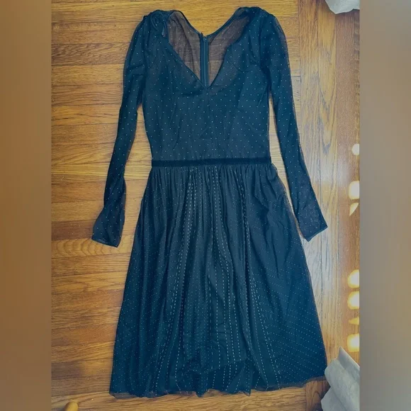 Jigsaw Dresses Jigsaw X Simon Beck Black And White Polka Dot